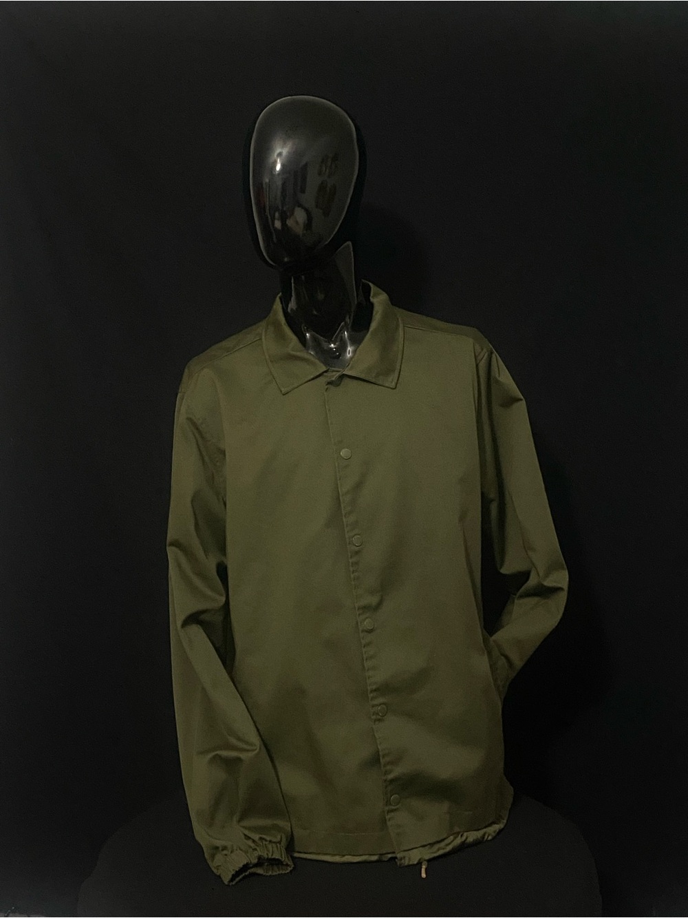 Five Four Olive Green Coach-Style Windbreaker